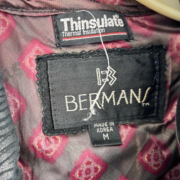 Vintage Byrne's & Baker Jacket Womens M Black Leather Suede Moto Zip Up I - Picture 3 of 4